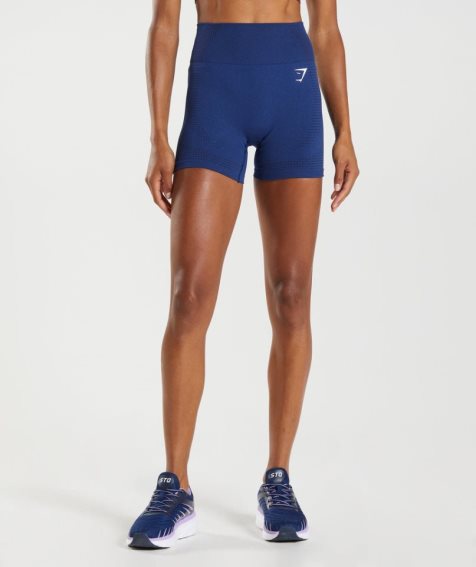 Women's Gymshark Vital Seamless 2.0 Shorts Blue | CA D67053